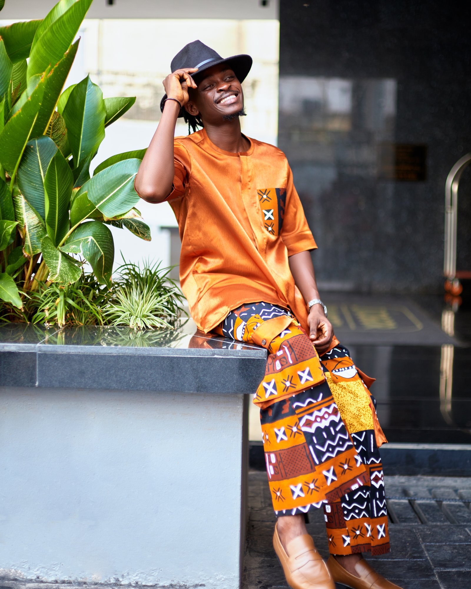 Gold African Prints Easy Wear Casual